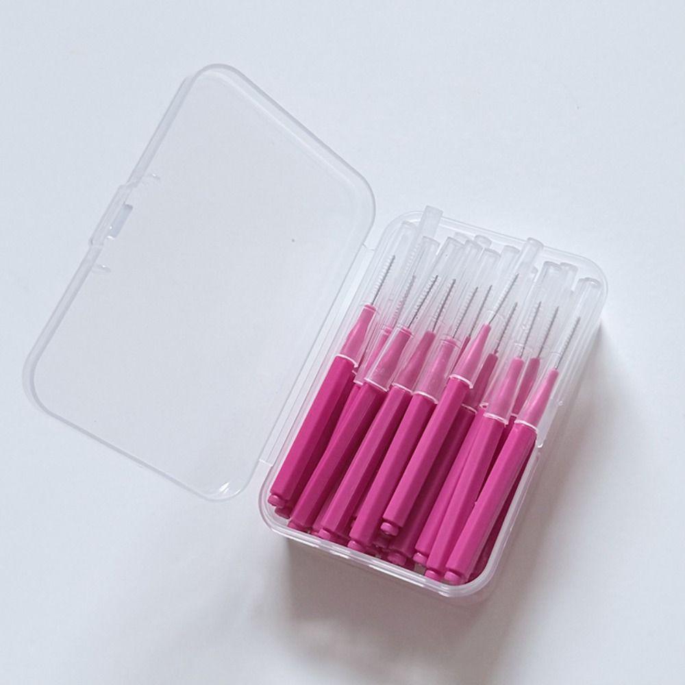 30Pcs Disposable Interdental Brushes Soft Micro Teeth Cleaning Tools Braces Brush Travel