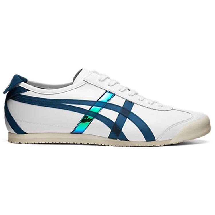 ONITSUKA TIGER Mexico 66 Comfortable Lightweight Breathable Durable Non-Slip Low-Top Casual Running Shoes Unisex Sneaker White Blue 1183B921-100