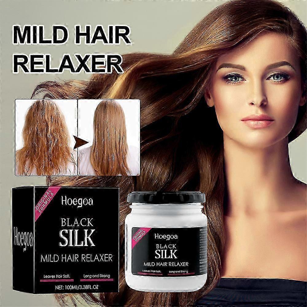 Natural Black Silk Mild Hair Relaxer Hair Straightening Protector