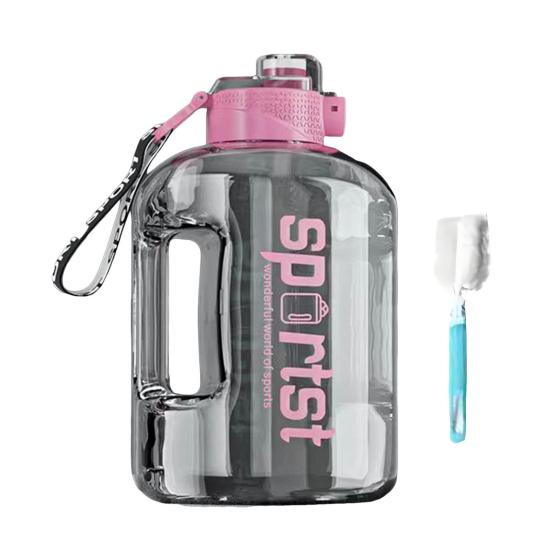 1.7/2.7 л Спортивная бутылка для воды с соломинкой Большой вместимости Герметичная Портативная Легкая Для улицы Велоспорт Тренажерный зал Фитнес Путешествия Чашка для питья