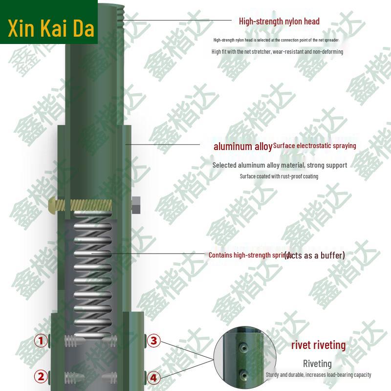 Xinkaida Camouflage Net Support Pole Set