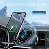 Автомобильный держатель для мобильного телефона Беспроводное автомобильное зарядное устройство Вращение на 360 градусов Магнитная фиксация Складной круглый кронштейн для универсальных телефонов