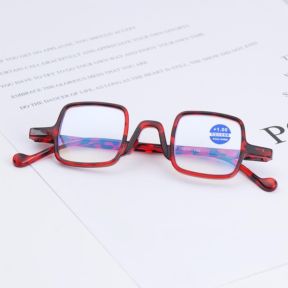 Fashion Square Frame Anti Blue Light Reading Glasses Men Women Anti-Reflective Presbyopic Eyewear Vision Care Strength +1.0~+4.0