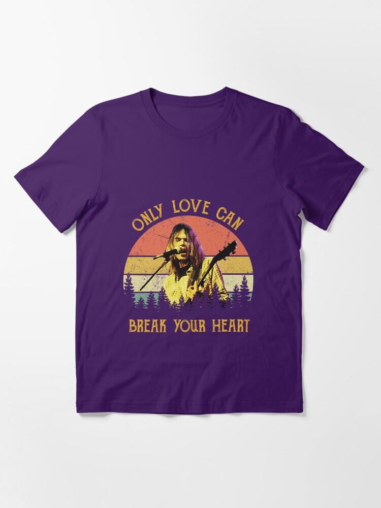 Neil Young Vintage Retro Young Only Love Can Break Your Heart Essential T-Shirt
