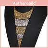 Triangle Vintage Elegant Necklace With Electroplated Alloy For Gift Daily Outfit
