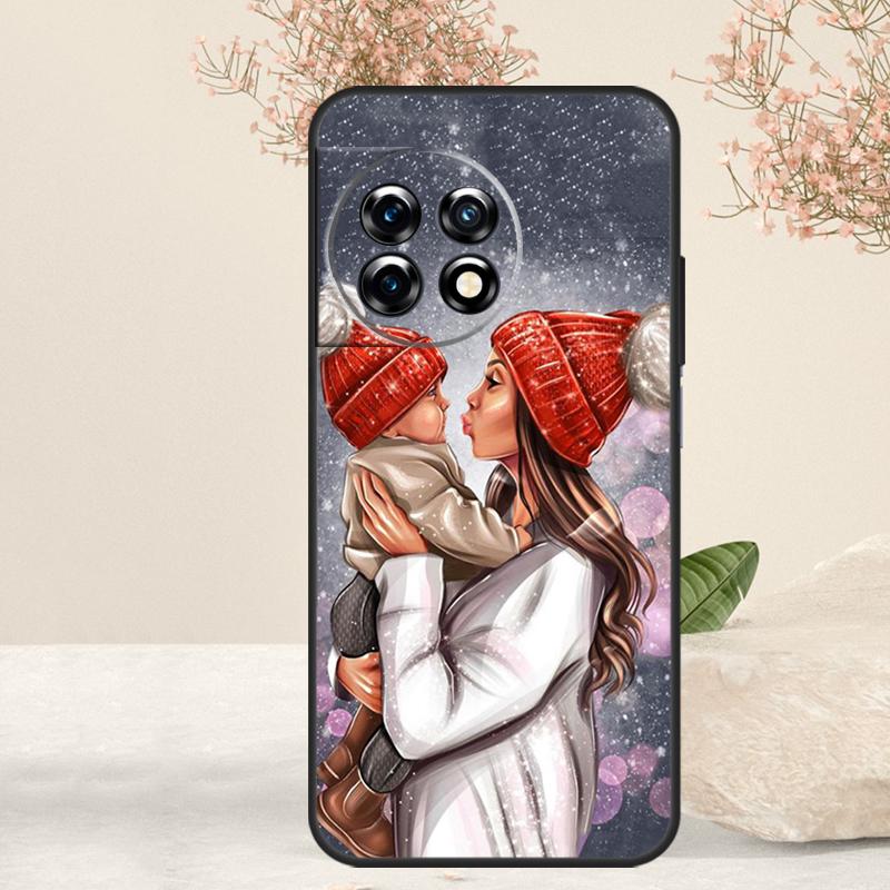 Чехол 'Супер Мама' для Девочки Мальчика Сына Дочери Для OnePlus 15 R 13T 13 13R 12 12R 11 10R 10T 10 Pro Nord 5 CE 4 2 3 Lite N20 N30
