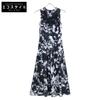 ERMANNO SCHERVINO ES9861162 Black X White Lace Floral Sleeveless Dress Dress 38 blackUsed