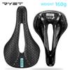 RYET 3D Printed Bike Carbon Saddle 140mm 143mm Super Light Road MTB Racing 3D/EVA  Saddles Bicycle Cushion Cycling Seating Part