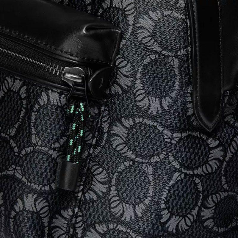 Jordan Michael B. Jordan Collaboration Charter Coated Canvas With Calfskin Backpack Men's Black C6926-JICHR