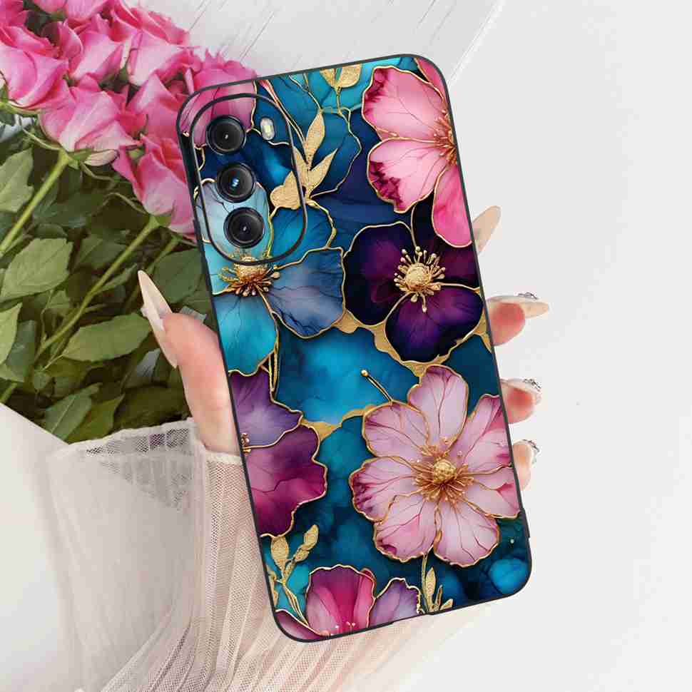 For Motorola Moto G 2022 Case XT2213 XT2213-3 Silicone TPU Black Cover For MOTO G 2022 6.5" New Colorful Butterfly Phone Cases