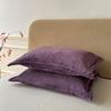 Solid Color Pillows Cover Velvet Pillowslip Funda Almohada 48x74cm Pillowcase Rectangle Cushion Cover 2pcs Warm Pillow Cases