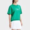 New FILA Drop Shoulder Sleeve T Shirt Women's Ethereal Grass Green A11W333105F-GN