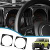 Наклейки для украшения приборной панели автомобиля для Suzuki Jimny JB64 JB74-2023, аксессуары для внутренних молдингов, ABS/настоящий карбон