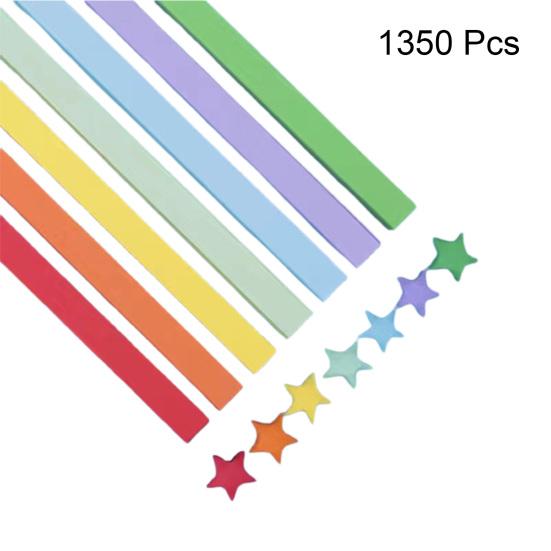 1350/360/520 шт. красочные бумажные полоски со звездами оригами сплошной цвет DIY ремесленные украшения подарок детский сад обучающие материалы