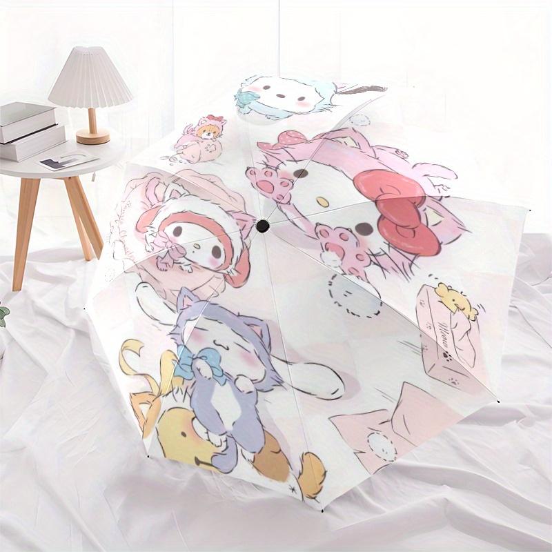 Sanrio Cat Clothing Automatic Opening and Closing Umbrella - Suitable for Various Occasions, Outdoor Activities, Lightweight and Durable Automatic Fol