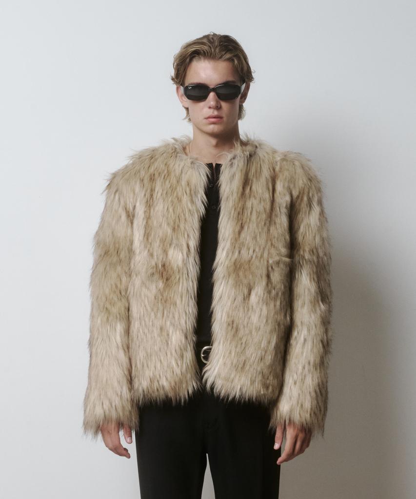 Murra Haze Fur Jacket _ Beige