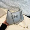 Bow Underarm Bag Women's 2025 New Simple Design Versatile Shoulder Portable Oblique Span Bag
