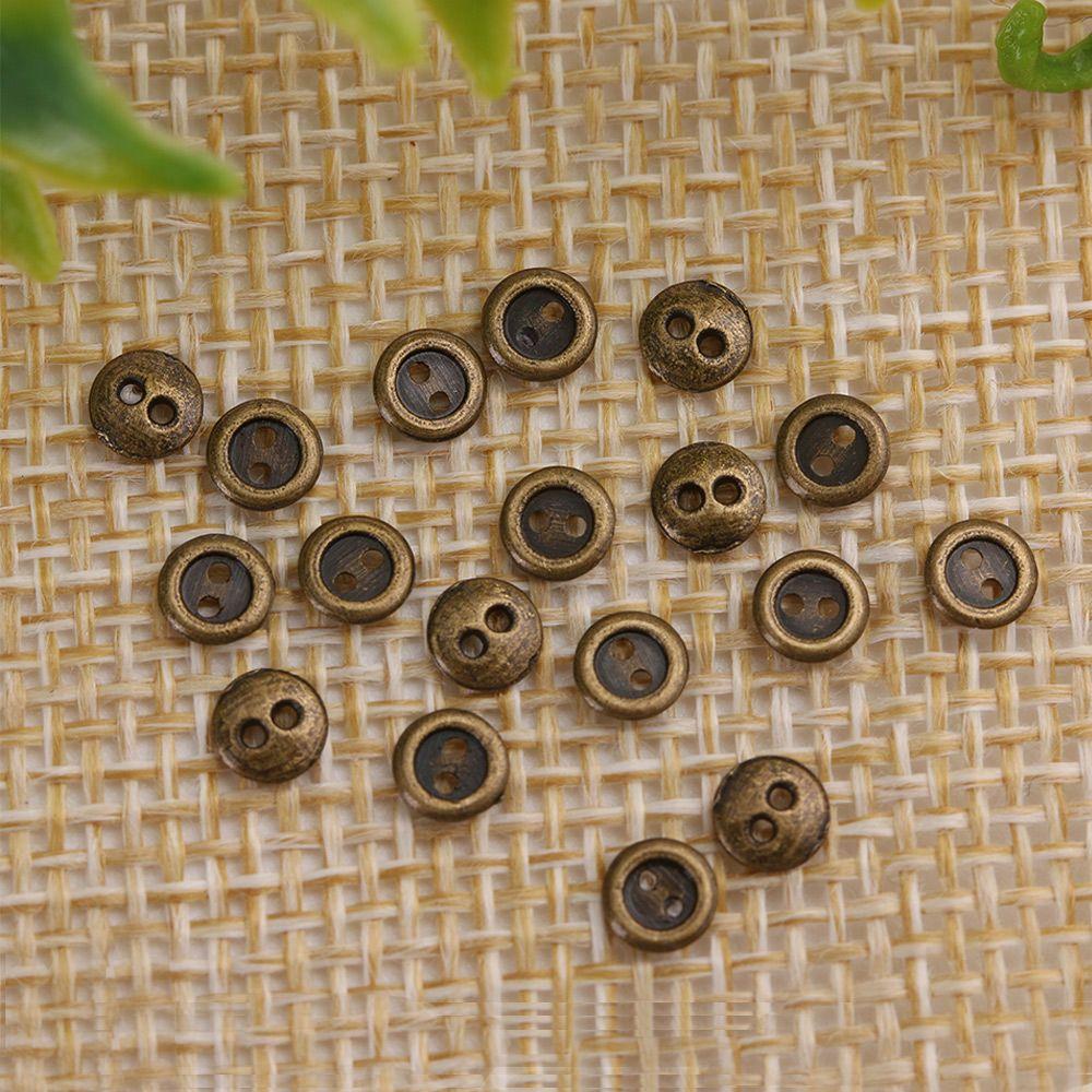 Accessories Two Holes Mini Metal Buttons DIY Doll Clothes Clothing Sewing Craft Dolls Strap Buckles