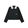 Fleece Collar Sports Jacket Cotton Coat Winter Men Outerwear Black DA6716-010