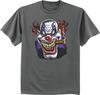 Футболка для высоких и полных bigmen tee злой убийца страшный клоун наклейка одежда большого размера