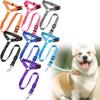 Adjustable Non Stretch Pet Dog Car Restraint Harness With Reliable Fabric And Safe Loop For Back Seat