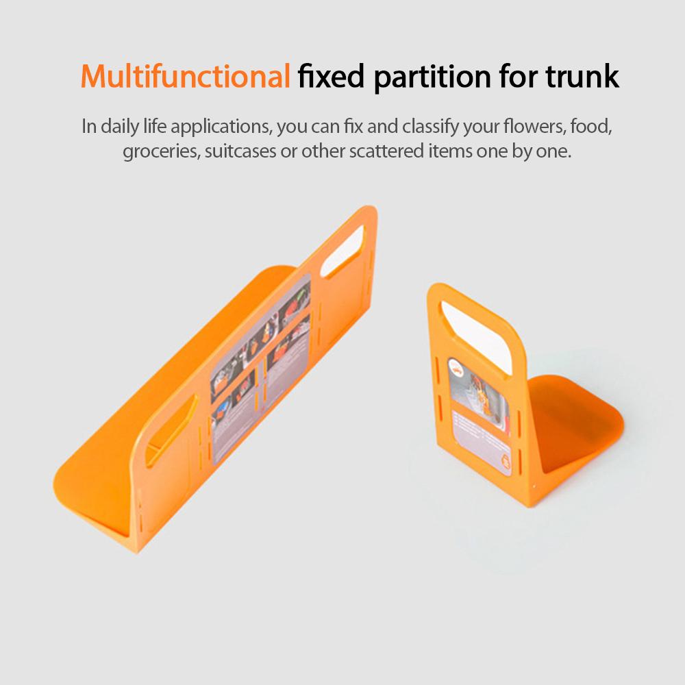 Автомобильные принадлежности Автомобильный органайзер для хранения на заборе Прочный ящик для хранения в багажнике автомобиля Аксессуары для салона автомобиля Оранжевый виброустойчивый держатель для устройств