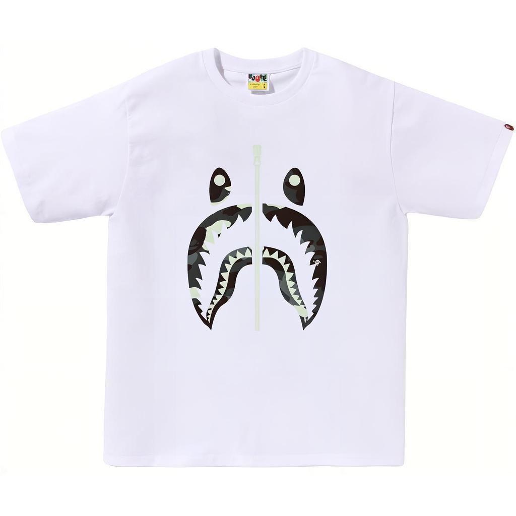 A Bathing Ape shark-print T-shirt 0ZXTEM027101P