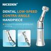 Niceden Dental 1: 1 Slow Low Speed Handpiece Push Button Contra Angle Taking Bur Cartridge