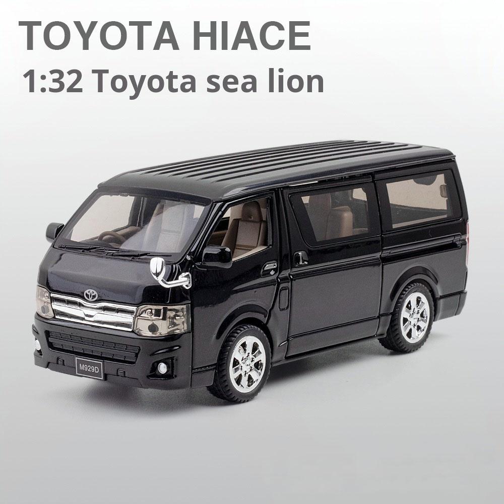 1:32 Scale Car Toy Car Models Alloy Diecast MPV Doors Opened Pull Back Sound Light Business Travel Vehicle Presents for Boys