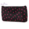 Portable Travel Cosmetic Bag Makeup Case Heart Dot Print Toiletry Wash Organizer