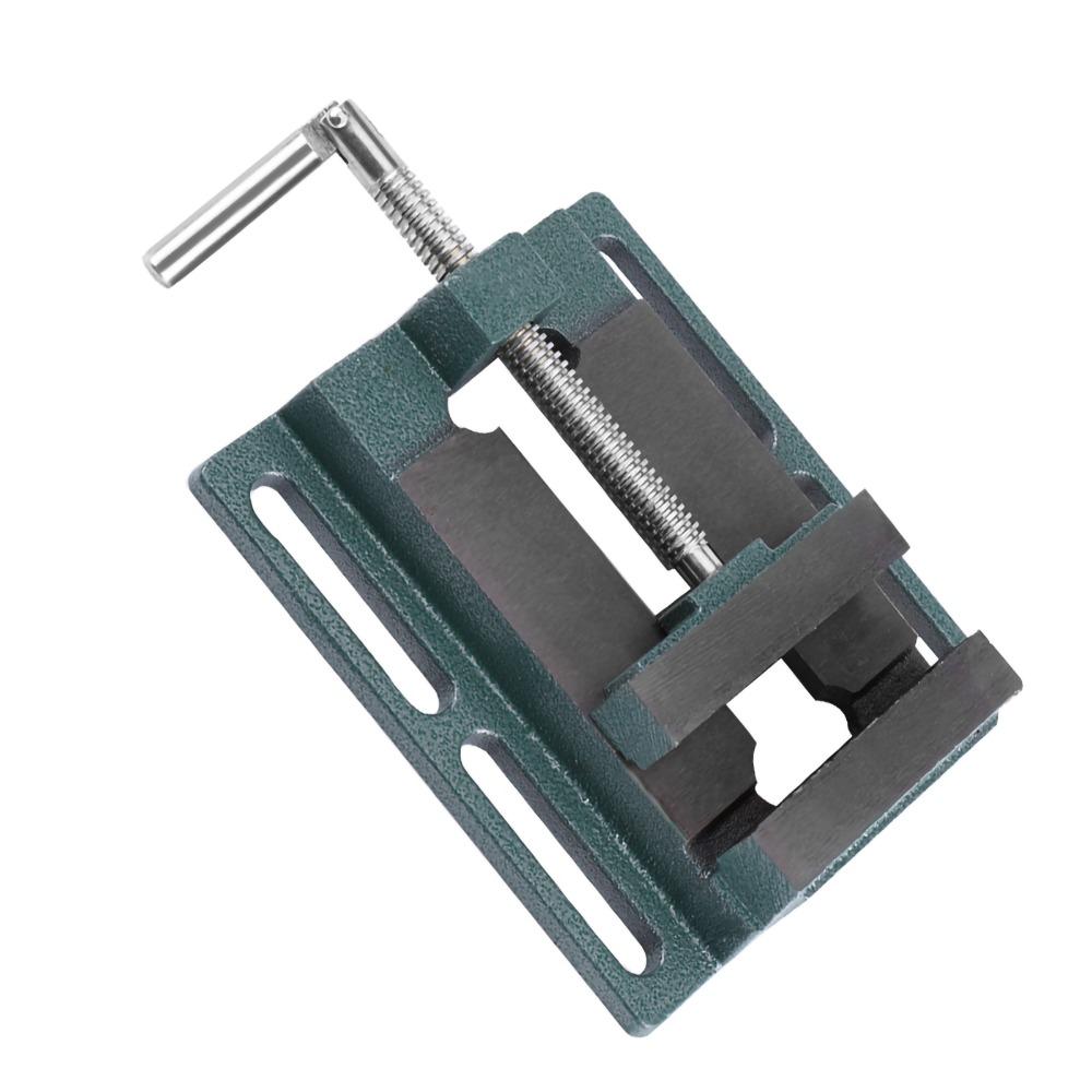 Cast Iron Drill Press Vice 4" Opening Size Heavy Duty Vise Bench Clamp Vise Woodworking