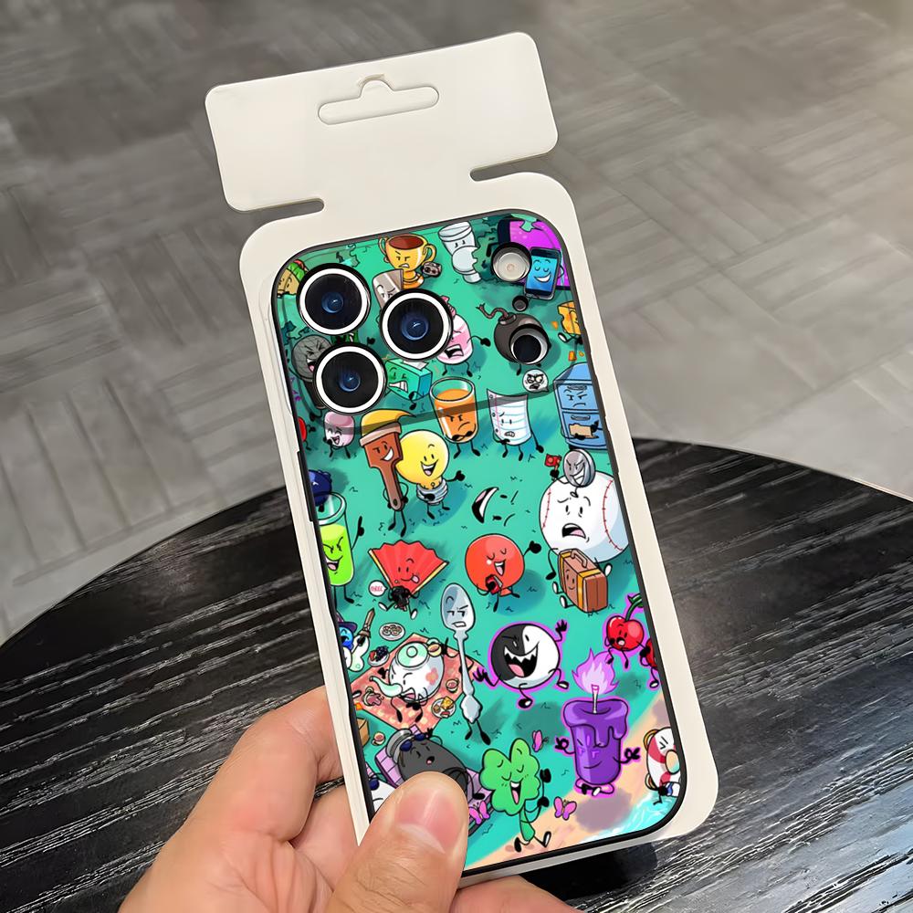 B-Battle For Dream Island Phone Case For IPhone 17 Air 16 E Pro Max 15 14 13 Mini 12 Pro 11 Max Plus Black Soft Shell