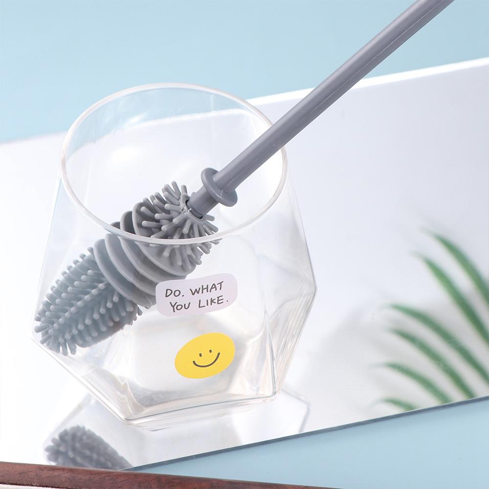 Бесконечная щетка для мытья стеклянных чашек, многофункциональная силиконовая щетка для молочных бутылочек, бутылка для напитков