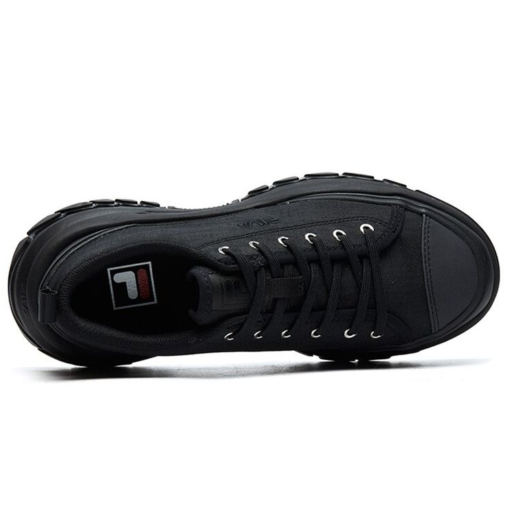 Fila Lava Canvas Спортивные Прочные Низкие Повседневные Кроссовки Женские кроссовки Черные F12W124155FBK