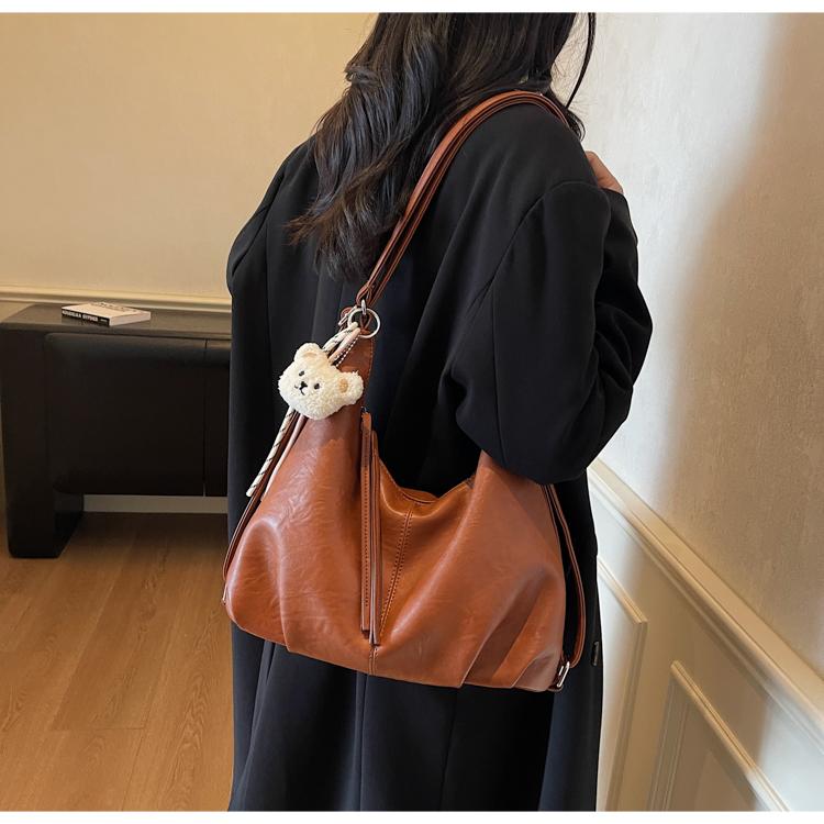 Винтажная сумка подмышку Женская сумка-тоут Большая вместимость Сумка через плечо