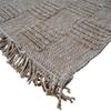 Tapis damier aspect jute intérieur extérieur beige 120x160