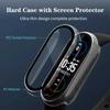 Закаленное Стекло+Чехол из ПК для Xiaomi Mi Band 10 9 8 Защитный Чехол Ударопрочный Полный Жесткий Защитный Экран Xiaomi Smart Band 10 9