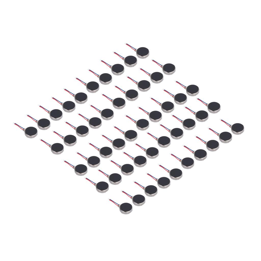 50Pcs Mini Vibration Motors DC 3V 10x2.7mm Anti Interference Small Lightweight Low Noise Micro Vibrating Motor