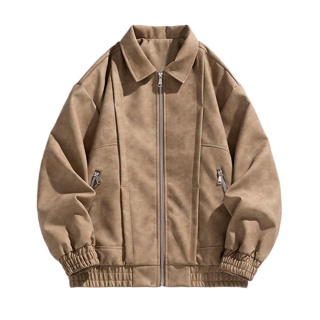 Handsome Fashion Flight Lapel Jacket All Kinds Of Loose Casual Retro Jacket