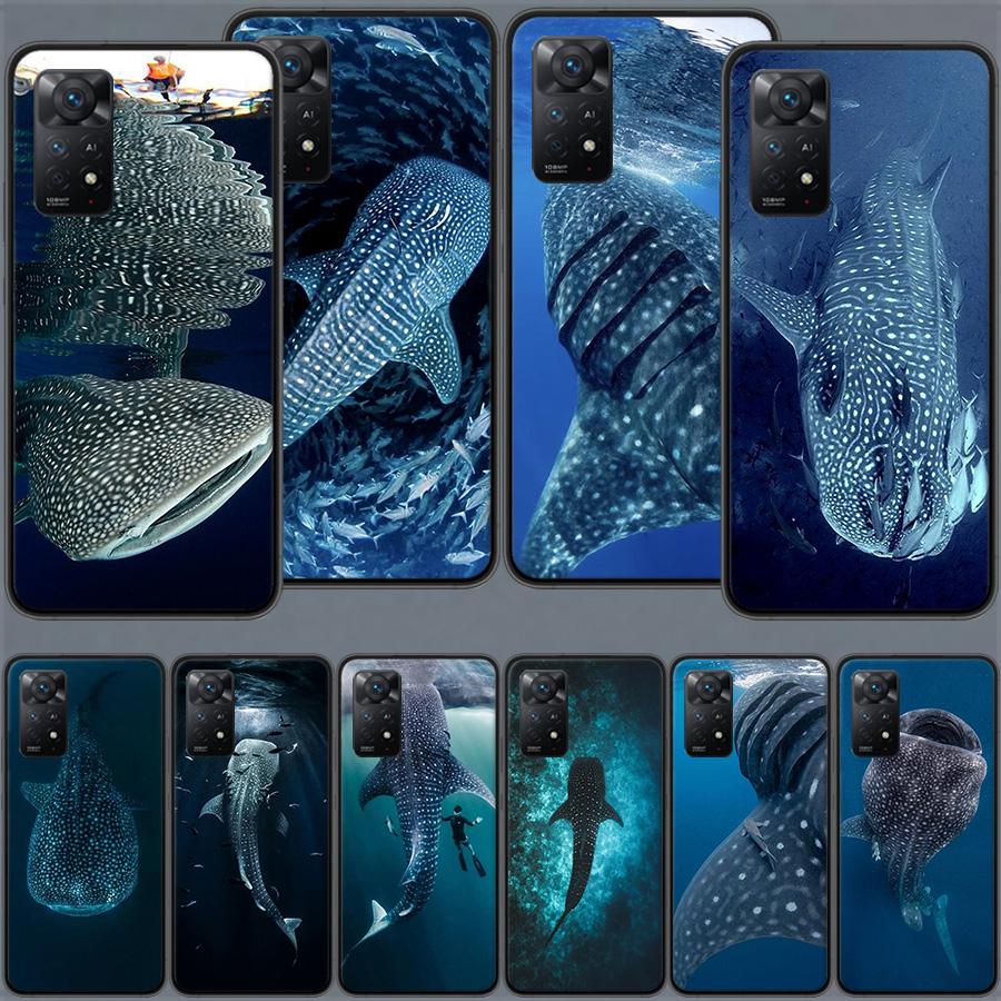 Ocean Whale Shark Swimming Phone Case For Redmi Note 13 14 15 Pro Plus 12 13C 12C 15C 9 10 10C 9T 9C 9A TPU Soft Cover Clear Cel