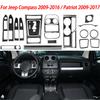 Аксессуары для интерьера автомобиля подходят для Jeep Patriot Compass 2009-2017 Кольцо блокировки дверей Панель переключателей стеклоподъемника Наклейка из углеродного волокна
