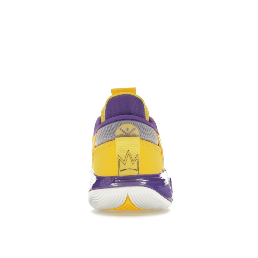 Li-Ning Мужские кроссовки Wade All City 12 City of Angels желтый фиолетовый ABAU015-7