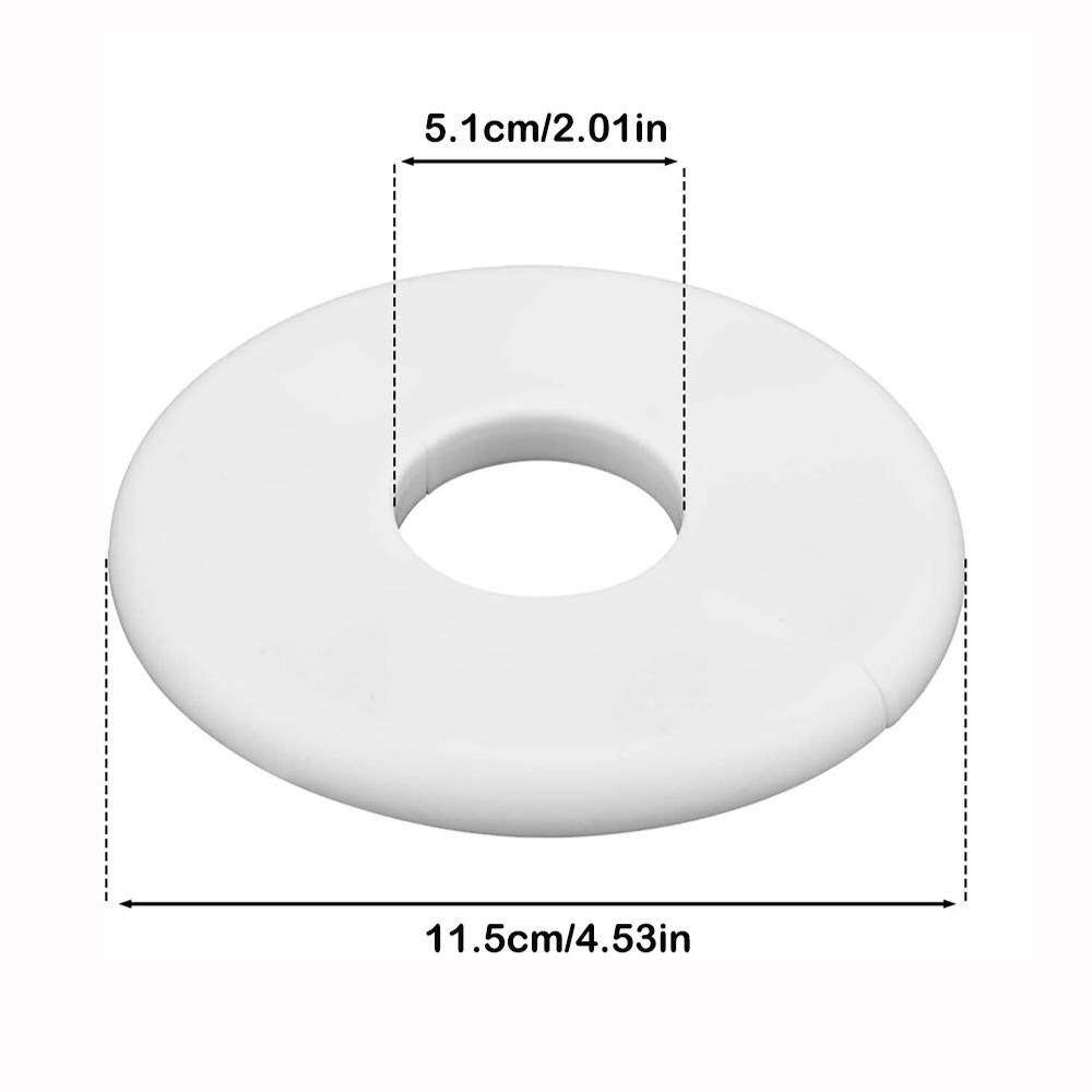 New Splittable Wall Hole Decorative Cover Self-adhesive White Wall Split Flange Round Hole Decor Plumbing Floor Ceiling