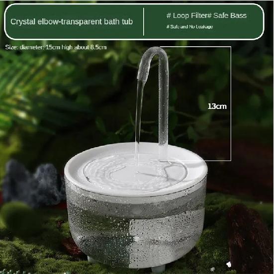 Auto Circulating 2-in-1 Parrot Bath & Pet Water Fountain Drip-Free Design for Small Pets USB Powered Pet Toys Bird Toys