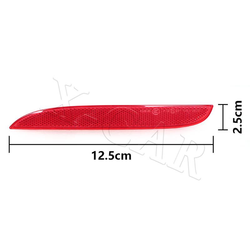 Rear Bumper Reflector Brake Light Parking Lamp For BMW X1 E84 16D 16I 18D 18I 20D 20DX 2008-2012 63142990863 63142290864