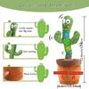 Rechargeable Dancer Cactus Glowing Dancing Electronic Plush Toys A Talking Cactus Toy for Baby Toy Education Funny Gift