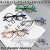 Retro Round Anti-Blue Light Presbyopia Glasses High-Definition Comfort Reading Glasses For Seniors Diopters 0 To +4.0