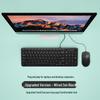 Комплект BOW: Проводная USB-клавиатура и беспроводная мышь Chocolate для дома или офиса