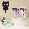 Cute Plastic Cartoon Cat Hooks Wall Hanging Decorative Sunglasses Cat Hooks Waterproof Key Hangers Kitchen