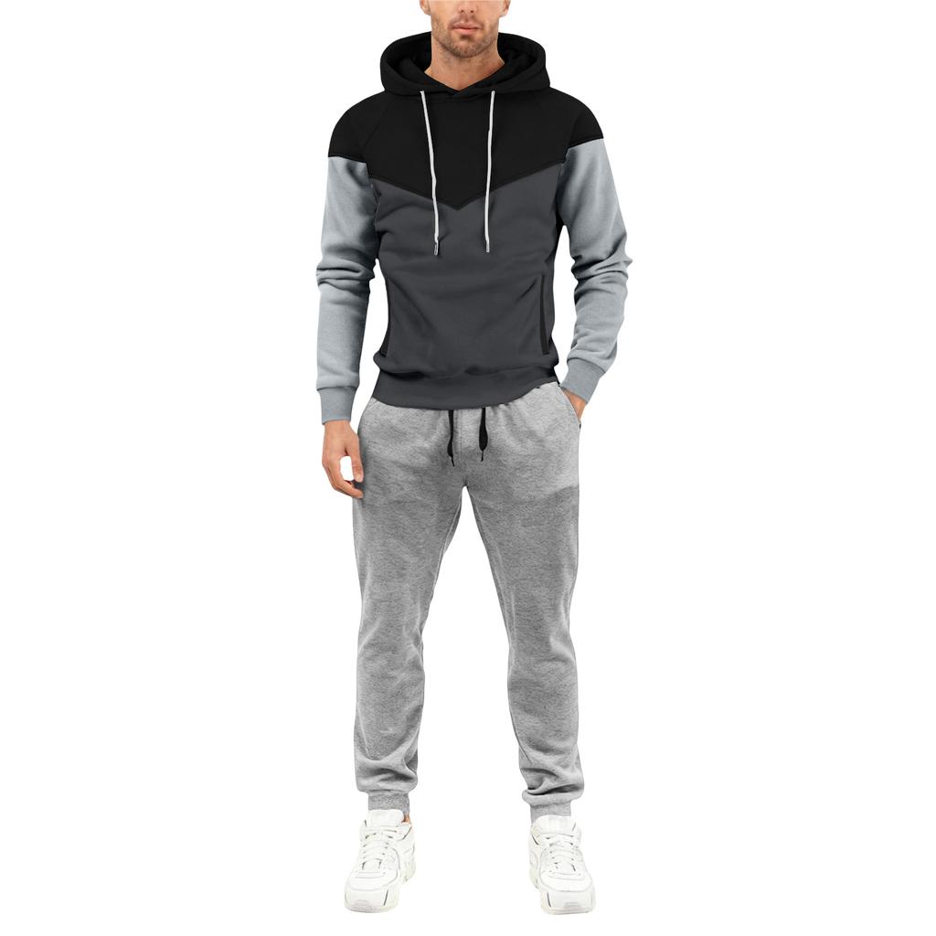 Мужской спортивный костюм с капюшоном на осень/зиму